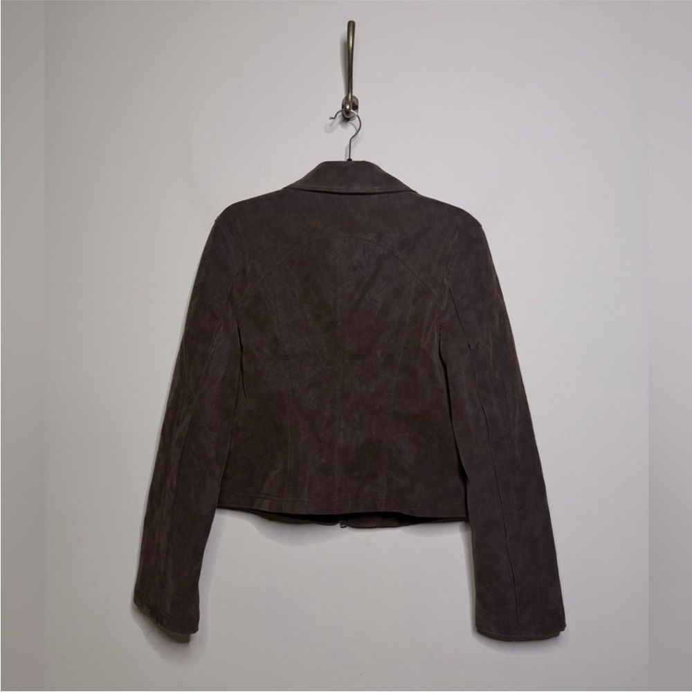 Free People X We The Free River Faux Suede Jacket in Double Espresso - Picture 7 of 7